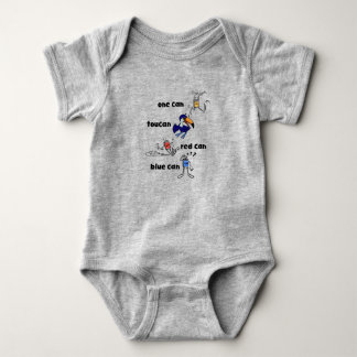 One Can Toucan Red Can Blue Can Baby Bodysuit T Shirt