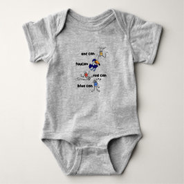 One Can Toucan Röd Can Blå Can Baby Kofta T Shirt
