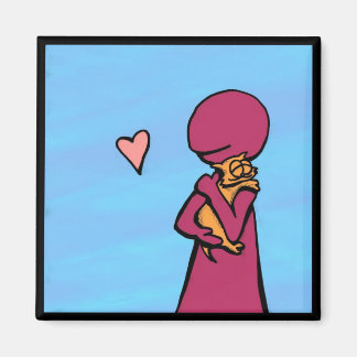 One Cat Kärlek Hugs Magnet