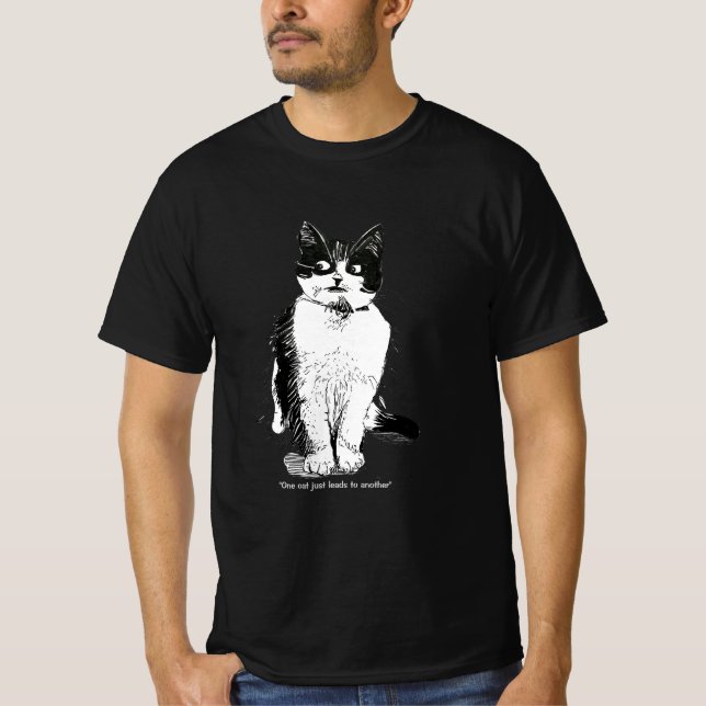 One Cat Leads to another T Shirt (Framsida)