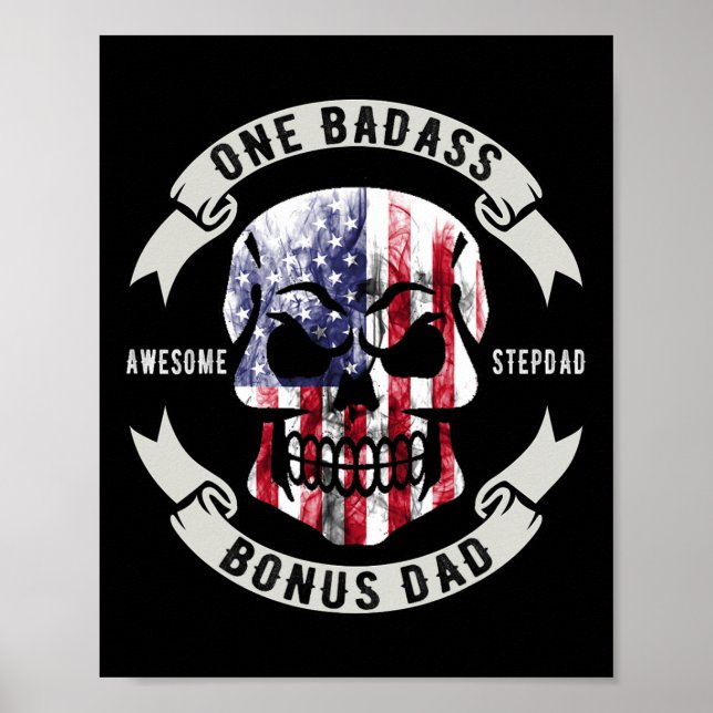 One D Bonus Stepdad Birthday Step Pappa Fars dag Poster (Framsidan)