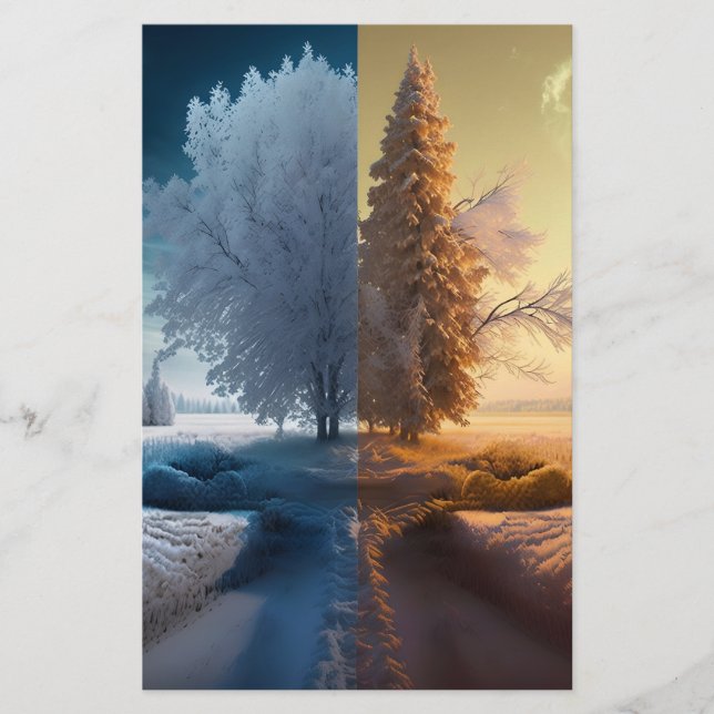 One day in winter brevpapper (Framsida)