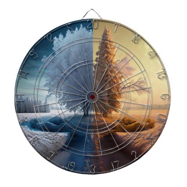 One day in winter darttavla (Framsidan)