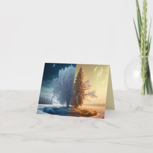 One day in winter helgkort (Framsida)