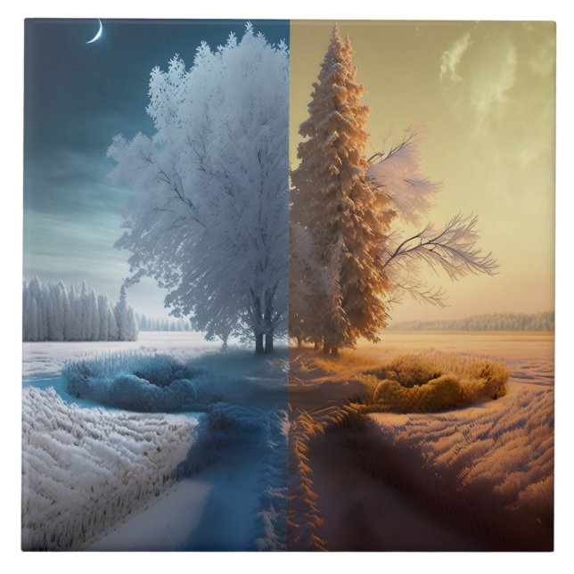 One day in winter kakelplatta (Framsidan)