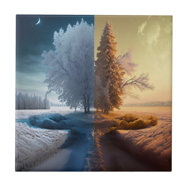 One day in winter kakelplatta (Framsidan)