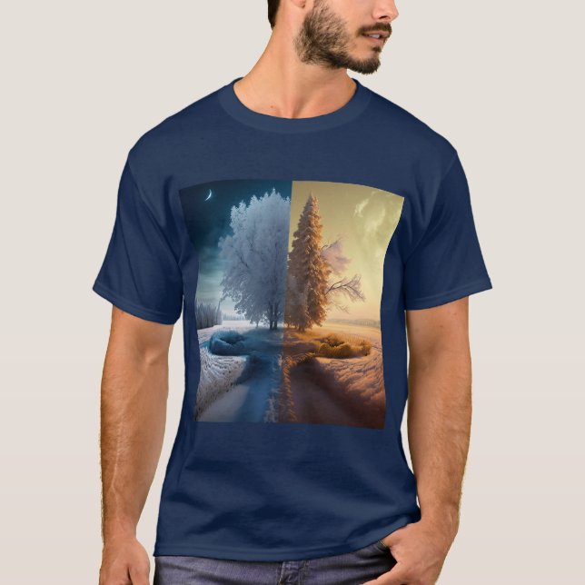 One day in winter t shirt (Framsida)