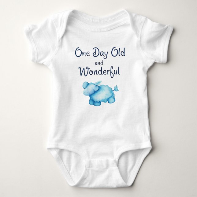 One Day Old & Wonderful! T Shirt (Framsida)
