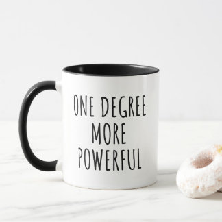 One Degree More Powerful Minimalist Motivational Mugg