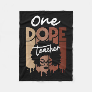 One Drug Teacher Black Teacher Magic Black History Fleecefilt