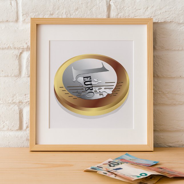 One Euro Coin Poster (Skapare uppladdad)