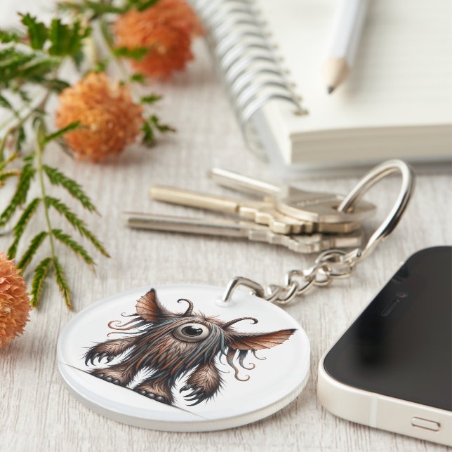 One Eyed Monster Keychain (Högra Framsidan)