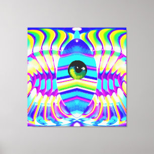 One-Eyed Star Beast Ken Gage Psychedelic Art Canvastryck