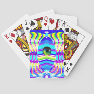 One-Eyed Star Beast Ken Gage Psychedelic Art Casinokort