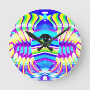 One-Eyed Star Beast Ken Gage Psychedelic Art Rund Klocka
