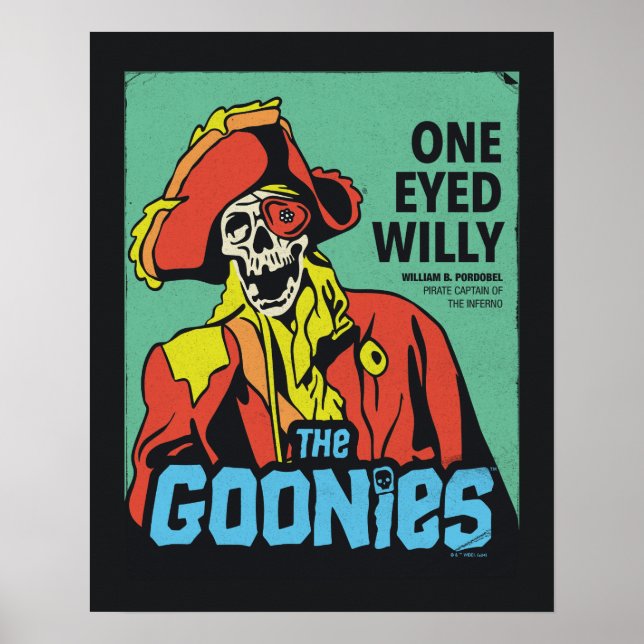 One-Eyed Willy Pirat kapten över Inferno Poster (Framsidan)