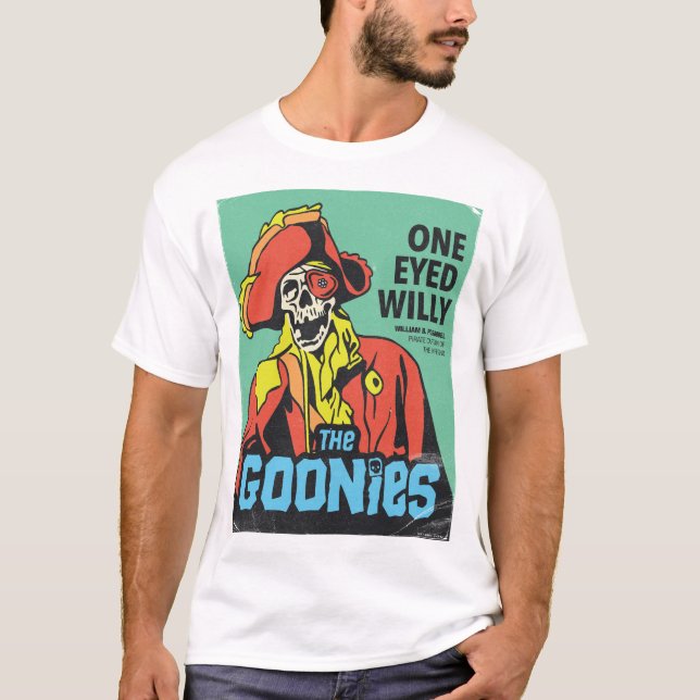 One-Eyed Willy Pirat kapten över Inferno T Shirt (Framsida)