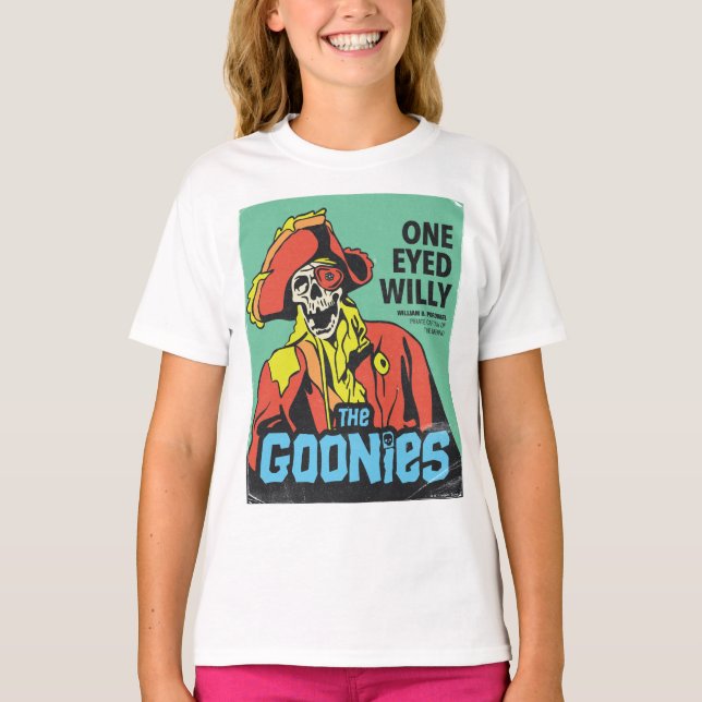 One-Eyed Willy Pirat kapten över Inferno T Shirt (Framsida)