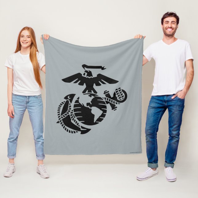 One-Färg EGA - Black Fleecefilt (På plats)