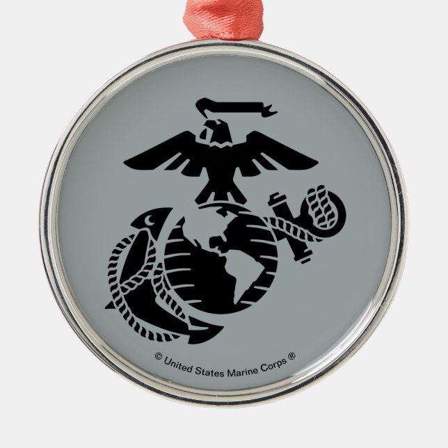 One-Färg EGA - Black Julgransprydnad Metall (Framsidan)