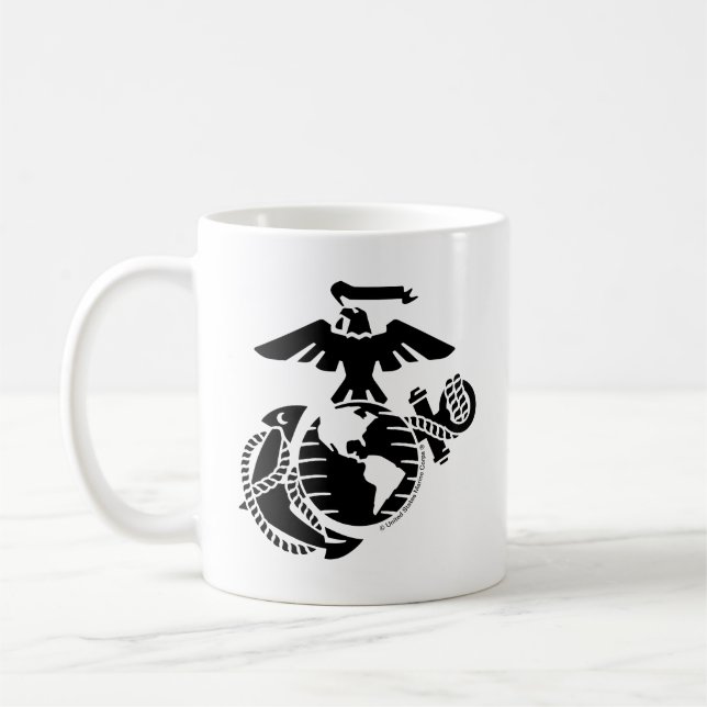 One-Färg EGA - Black Kaffemugg (Vänster)