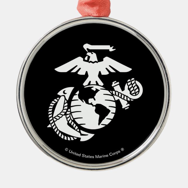 One-Färg EGA - White Julgransprydnad Metall (Framsidan)