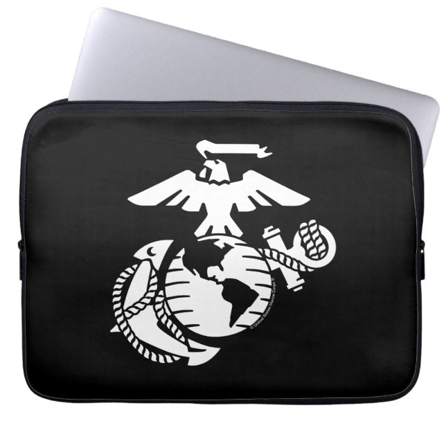 One-Färg EGA - White Laptop Fodral (Framsidan)