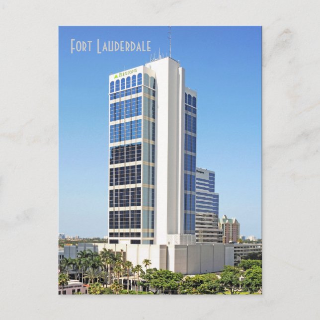 One Financial Plaza, Fort Lauderdale, Florida Vykort (Framsida)
