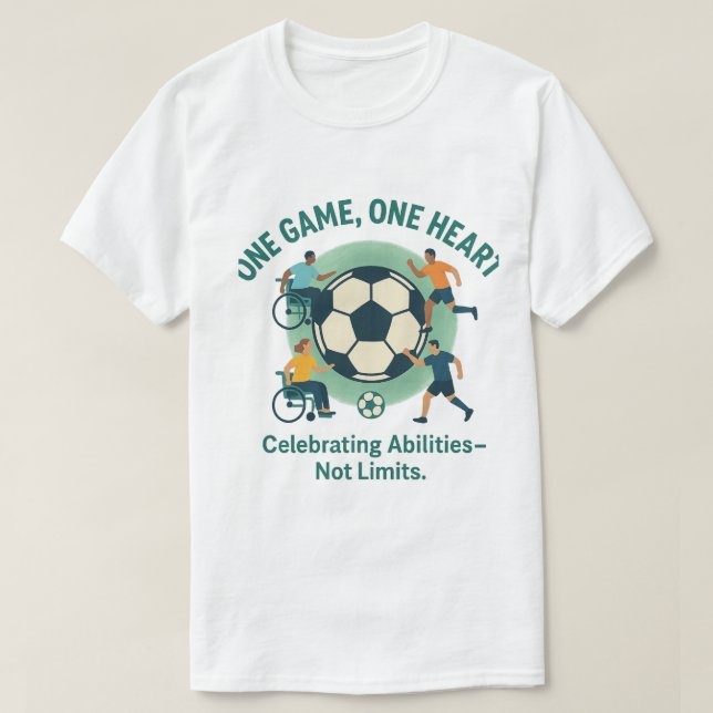 "One Game, One Heart - Inclusive Ocer T-Shirt (Design framsida)