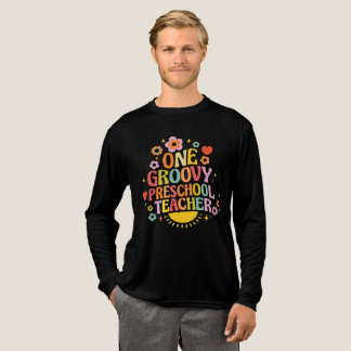 One groovy preschool teacher t shirt
