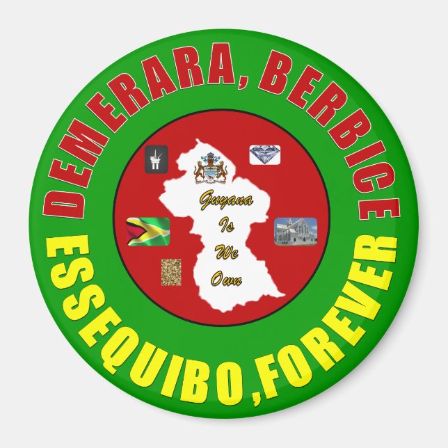 One Guyana Magnet (Framsidan)