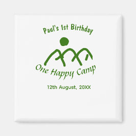 One happy camp green mountain sun 1st birthday  magnet