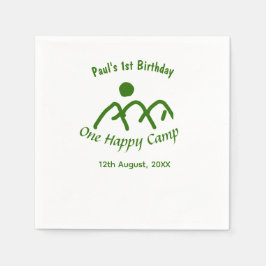 One happy camp green mountain sun 1st birthday  pappersservett