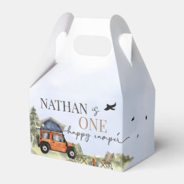 One Happy Camper Camping Boy Birthday Favor Tags Presentaskar
