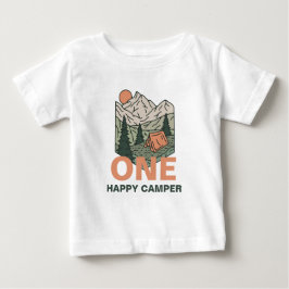 One Happy Camper First Birthday T Shirt