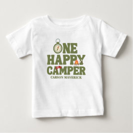 One Happy Camper Kids Birthday T Shirt