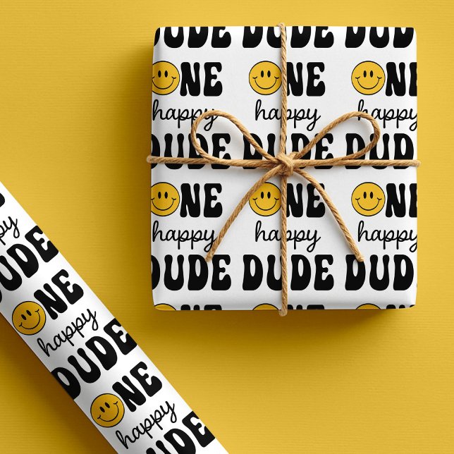 One Happy Dude 1-årsdag Presentpapper (Skapare uppladdad)