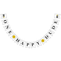 One Happy Dude Boy's Retro 1st Birthday 