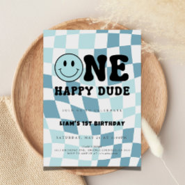 One happy Dude Invitation Inbjudningar