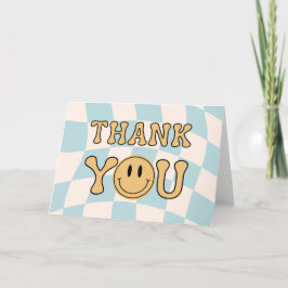 ONE HAPPY DUDE THANK YOU TENT CARD TACK KORT