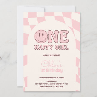 One Happy Girl Invitation Inbjudningar
