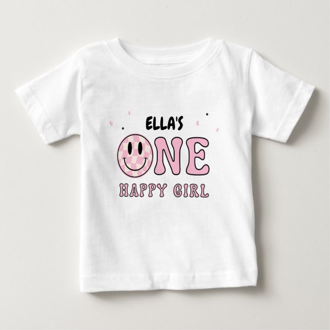 ONE HAPPY GIRL T SHIRT (Framsida)