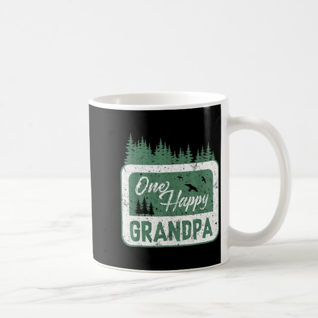 One Happy Grandpa Camper 1st Birthday Camng Bear  Kaffemugg (Höger)