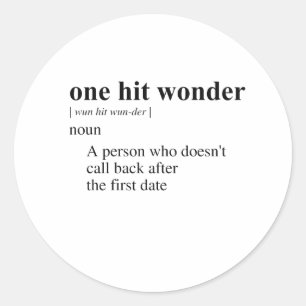 ONE HIT WONDER 2 RUNT KLISTERMÄRKE