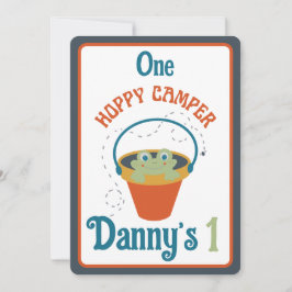 One Hoppy Camper First Birthday-inbjudan Inbjudningar