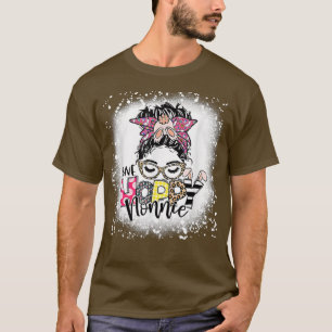 One Hoppy Nonnie Messy Bun Grandma Bunny Påsk Bl T Shirt