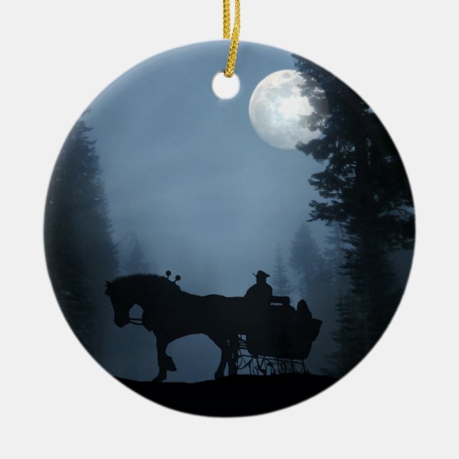 One Horse Open Sleigh Ornament (Framsidan)