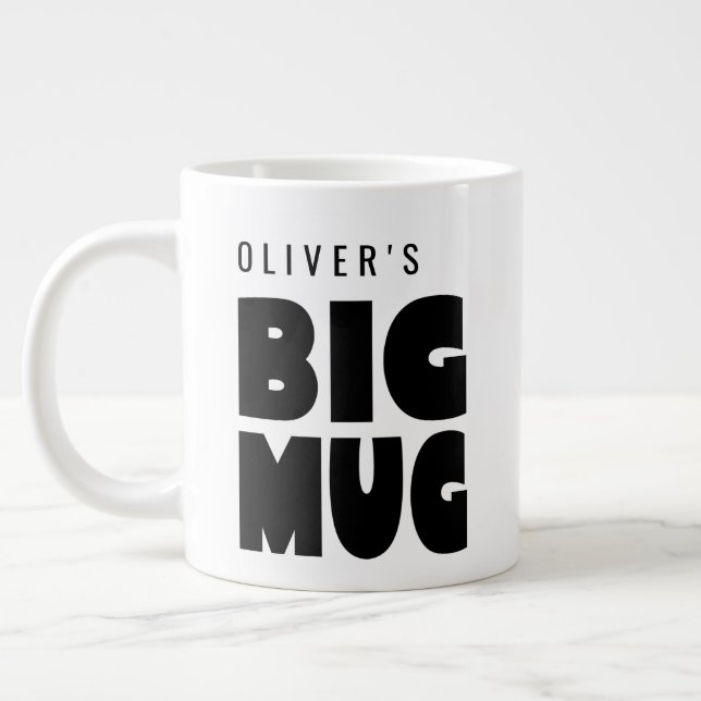 One Huge Mugg | Novelty för eget namn Jumbo Mugg (Vänster)