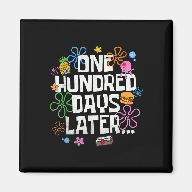 One Hundred Days Later 100 Days Of School Student  Magnet (Framsidan)