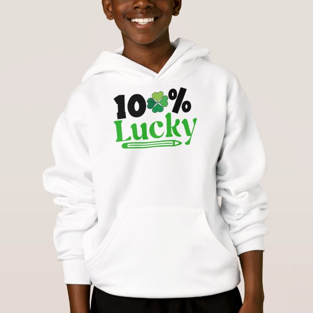 One Hundred Percent Lucky St. Patrick’s Day -61101 T Shirt (Framsida)